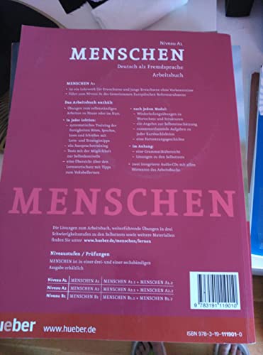 Menschen: Arbeitsbuch A1 MIT Audio-Cds (2) (German Edition)