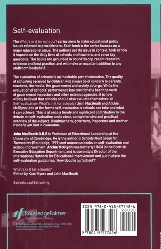 Self-Evaluation: What's In It For Schools?