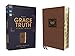 NIV, The Grace and Truth Study Bible (Trustworthy and Practical Insights), Leathersoft, Brown, Red Letter, Thumb Indexed, Comfort Print