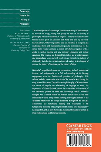 Nietzsche: Writings from the Early Notebooks (Cambridge Text