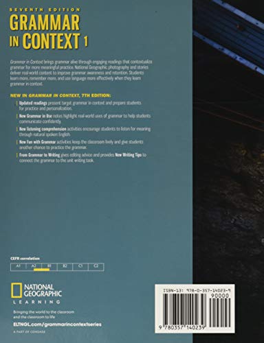 Grammar in Context 1: Student's Book (Grammar in Context, Seventh Edition)