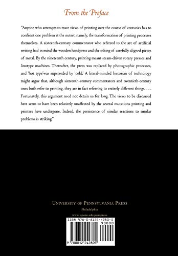 Divine Art, Infernal Machine: The Reception of Printing in the West from First Impressions to the Sense of an Ending (Material Texts)