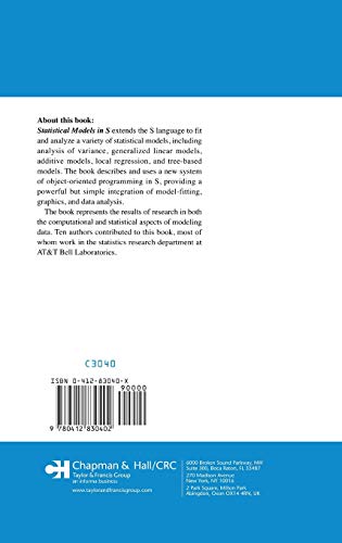 Statistical Models in S