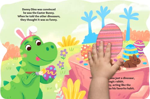 Bunnysaurus - Touch and Feel Board Easter Book - Sensory Board Book