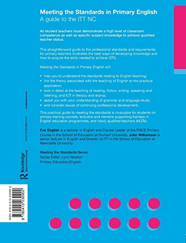 Meeting the Standards in Primary English: A Guide to the ITT NC (Meeting the Standards Series)