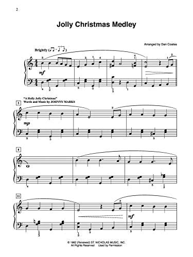 Dan Coates Popular Piano Library -- Medleys for Christmas