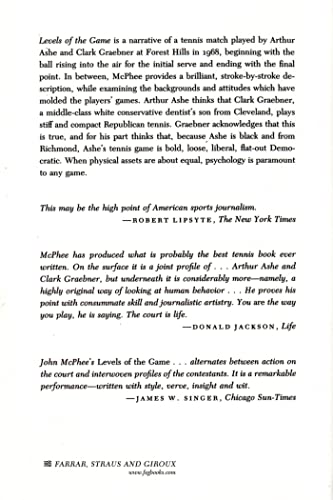 Levels of the Game by John McPhee