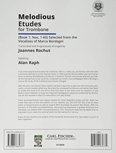 Melodious Etudes for Trombone: Book 1 : Nos. 1-60