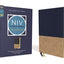 NIV Study Bible, Fully Revised Edition (Study Deeply. Believe Wholeheartedly.), Leathersoft, Navy/Tan, Red Letter, Comfort Print