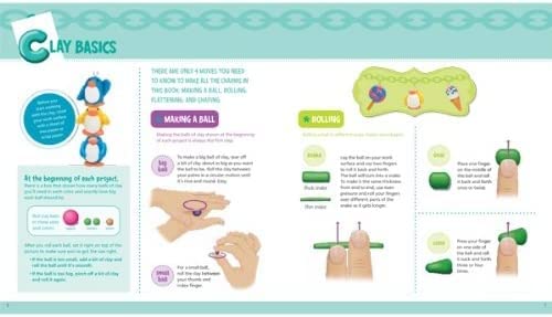 Make Clay Charms (Klutz Craft Kit) 8" Length x 1.19" Width x