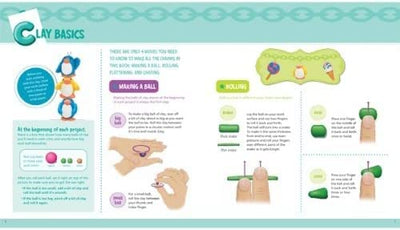 Make Clay Charms (Klutz Craft Kit) 8" Length x 1.19" Width x