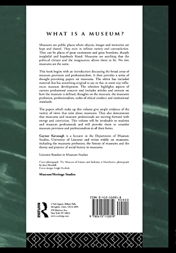 Museum Provision and Professionalism (Leicester Readers in Museum Studies)