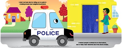 On Patrol with Police Car - Touch and Feel Board Book - Sensory Board Book