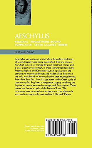 Aeschylus Plays: I: The Persians; Prometheus Bound; The Suppliants; Seven Against Thebes (Classical Dramatists)