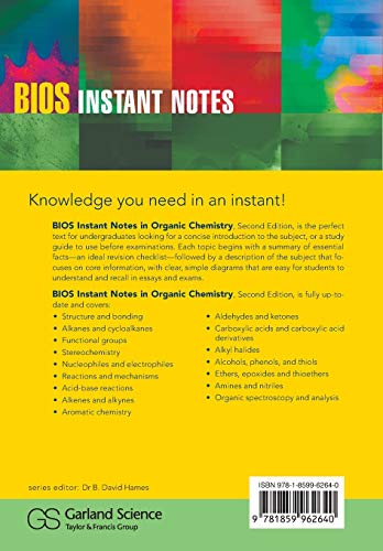 BIOS Instant Notes in Organic Chemistry