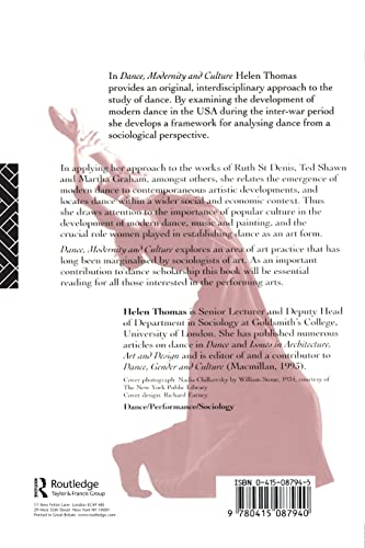 Dance, Modernity and Culture: Explorations in the Sociology of Dance