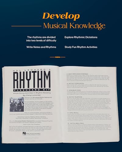 HAL LEONARD'S RHYTHM FLASHCARD KIT - 48 PACK - LAMINATED MUS