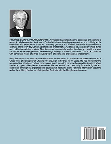 Professional Photography: A Practical Guide — back cover