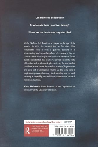 The Testimony of Lives: narrative and memory in post-soviet Latvia