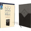 NIV, Premium Gift Bible, Leathersoft, Black/Gray, Red Letter, Thumb Indexed, Comfort Print: The Perfect Bible for Any Gift-Giving Occasion