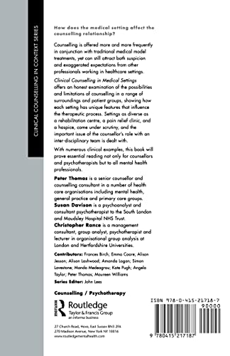 Clinical Counselling in Medical Settings (Clinical Counselling in Context)
