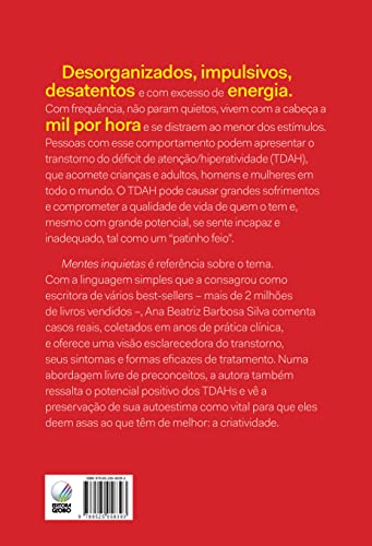 Mentes inquietas: TDAH: desateno, hiperatividade e impulsividade (Portuguese Edition) — back cover