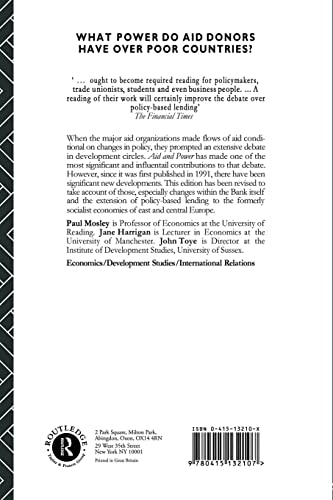 Aid and Power - Vol 1: The World Bank and Policy Based Lending