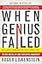 When Genius Failed: The Rise and Fall of Long-Term Capital Management