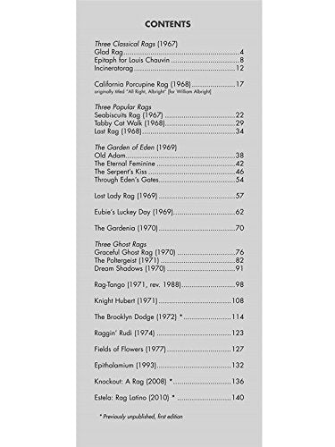 William Bolcom - Complete Rags for Piano: Revised Edition
