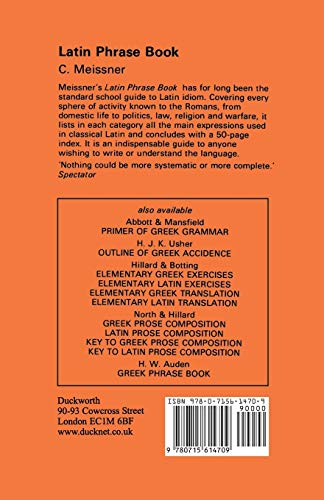 Latin Phrase Book (Latin Language)
