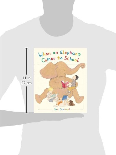 When an Elephant Comes to School — back cover