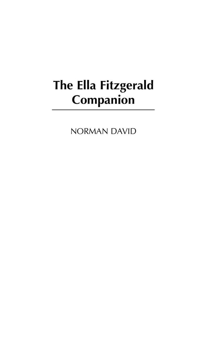 The Ella Fitzgerald Companion (Companions to Celebrated Musicians)