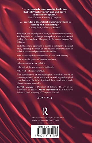 Interpreting the Political: New Methodologies (History; 5)