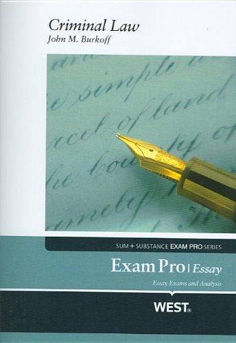 Exam Pro Objective on Criminal Law (Exam Pro Series)
