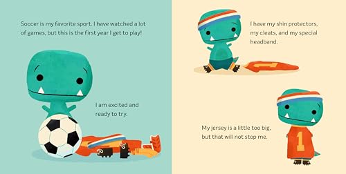 Tiny T. Rex Tries Soccer: A Tiny T. Rex Book-Includes Stickers Inside!