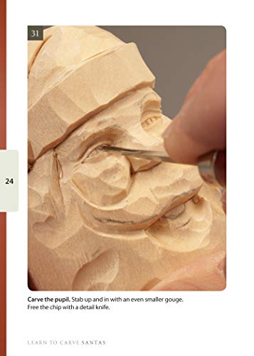 Santas Study Stick Kit (Learn to Carve Faces with Harold Enlow): Learn to Carve Santas Booklet & Santa Study Stick (Fox Chapel Publishing) High-Quality Resin Study Stick with Step-by-Step Instructions