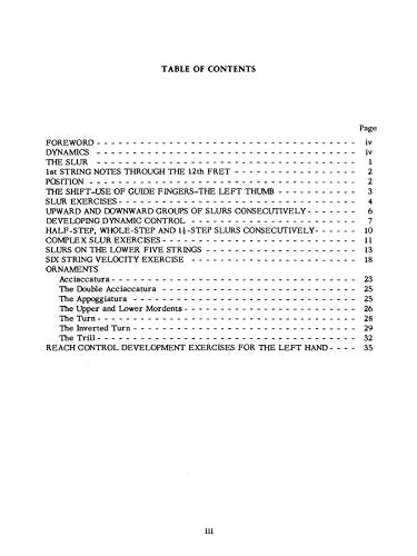 Classic Guitar Technique -- Supplement 1: Slur, Ornament, and Reach Development Exercises (Shearer Series)