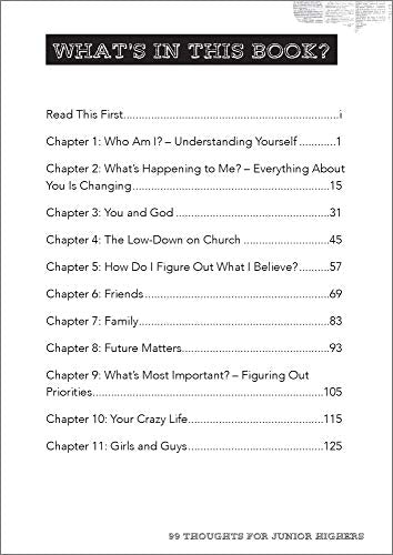 99 Thoughts For Junior Highers: Biblical Truths in Bite-Sized Pieces