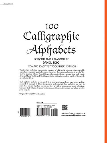 100 Calligraphic Alphabets (Lettering, Calligraphy, Typography)