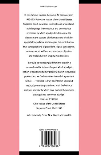 Nature of the Judicial Process (The Storrs Lectures Series)