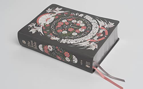 The Jesus Bible Artist Edition, NIV, Leathersoft, Gray Floral, Comfort Print