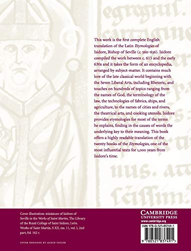 The Etymologies of Isidore of Seville