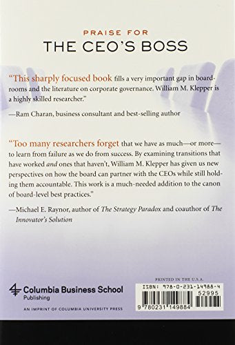 The CEO's Boss: Tough Love in the Boardroom (Columbia Business School Publishing)
