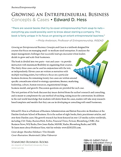 Growing an Entrepreneurial Business: Concepts & Cases