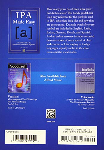 Alfred's IPA Made Easy: A Guidebook for the International Phonetic Alphabet