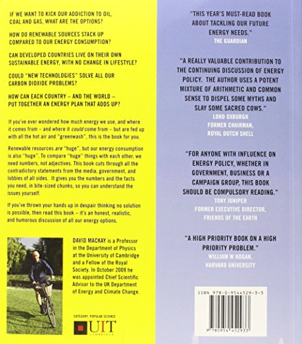 Sustainable Energy - without the hot air — back cover