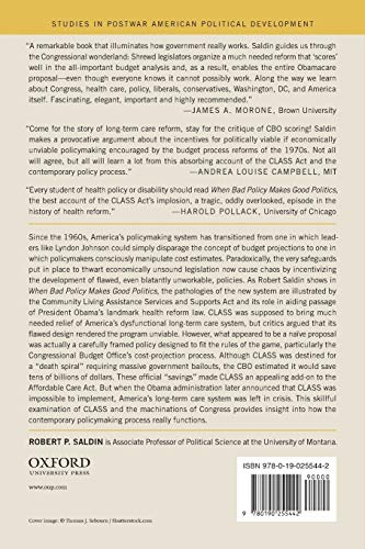 When Bad Policy Makes Good Politics: Running the Numbers on Health Reform (Studies in Postwar American Political Development)