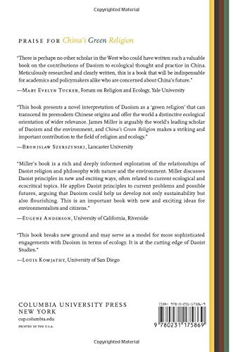 China's Green Religion: Daoism and the Quest for a Sustainable Future