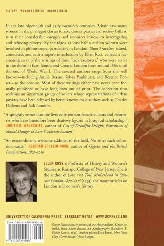 Slum Travelers: Ladies and London Poverty, 1860-1920