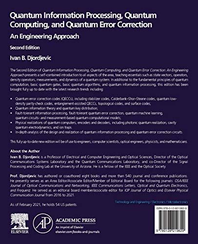 Quantum Information Processing, Quantum Computing, and Quantum Error Correction: An Engineering Approach